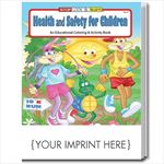 SC0449 Health and Safety for Children Coloring and Activity Book With Custom Imprint